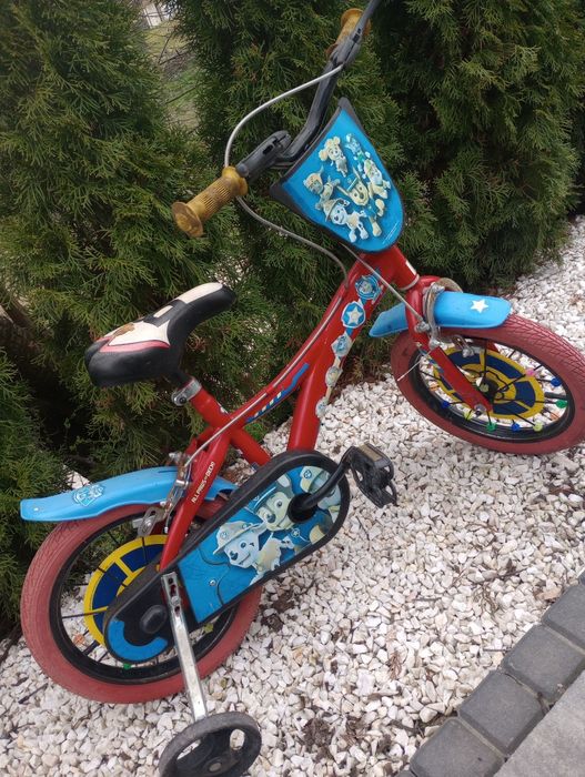 Rower rowerek dla chłopca z podpurakmi koła 14'cali  Psi patrol
