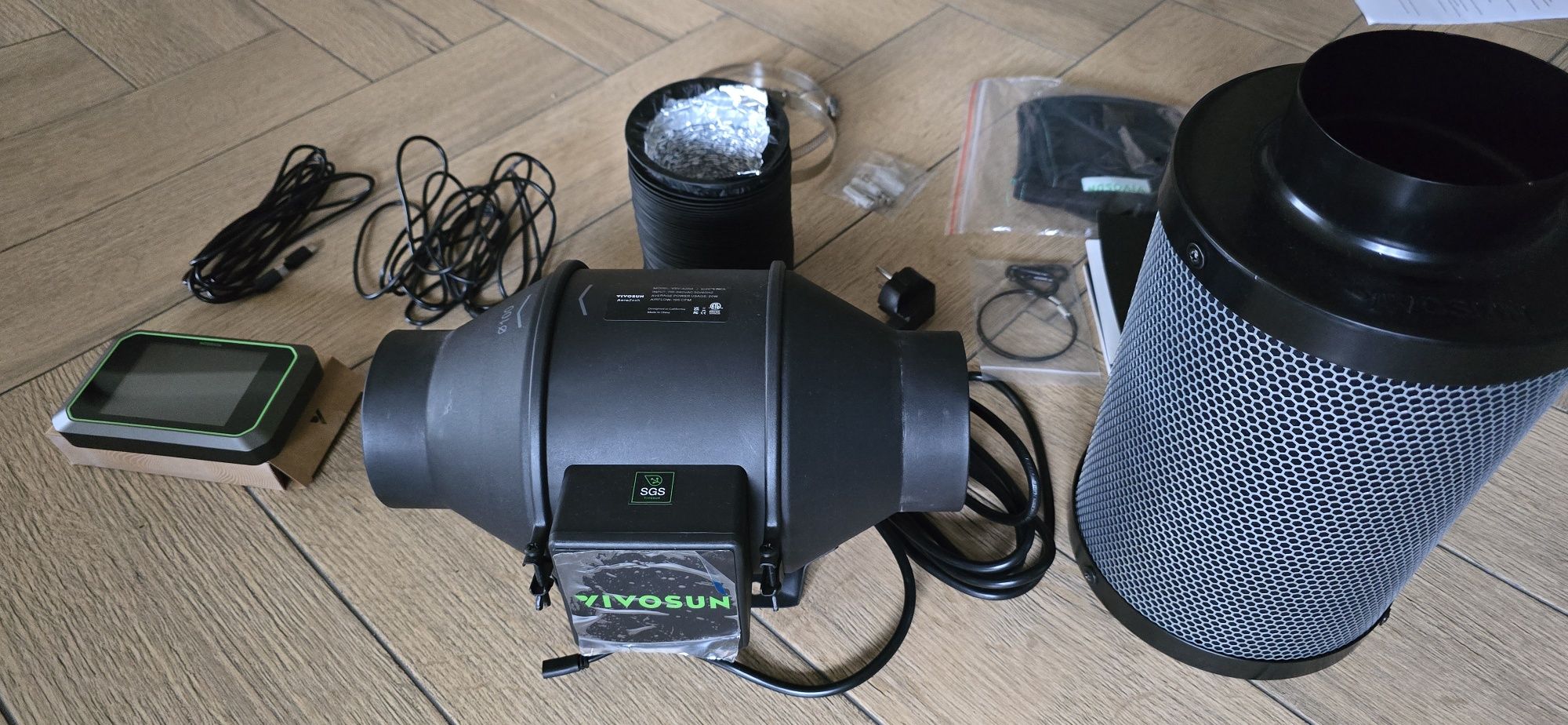 Vivosun Pro G4 Wentylator do uprawy  system chłodzenia i wentylacji