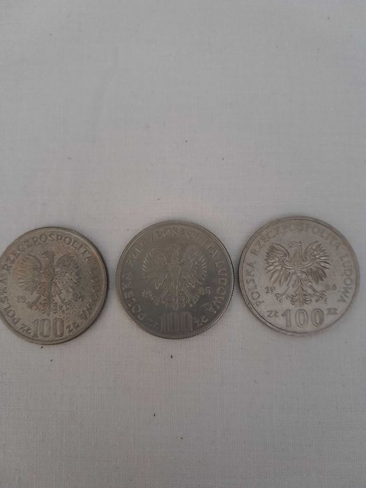 Sprzedam 5 szt monet 100 zł z PRL