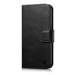 iCarer Oil Wax Wallet Case 2in1 etui iPhone 14 Pro skórzany pokrowiec
