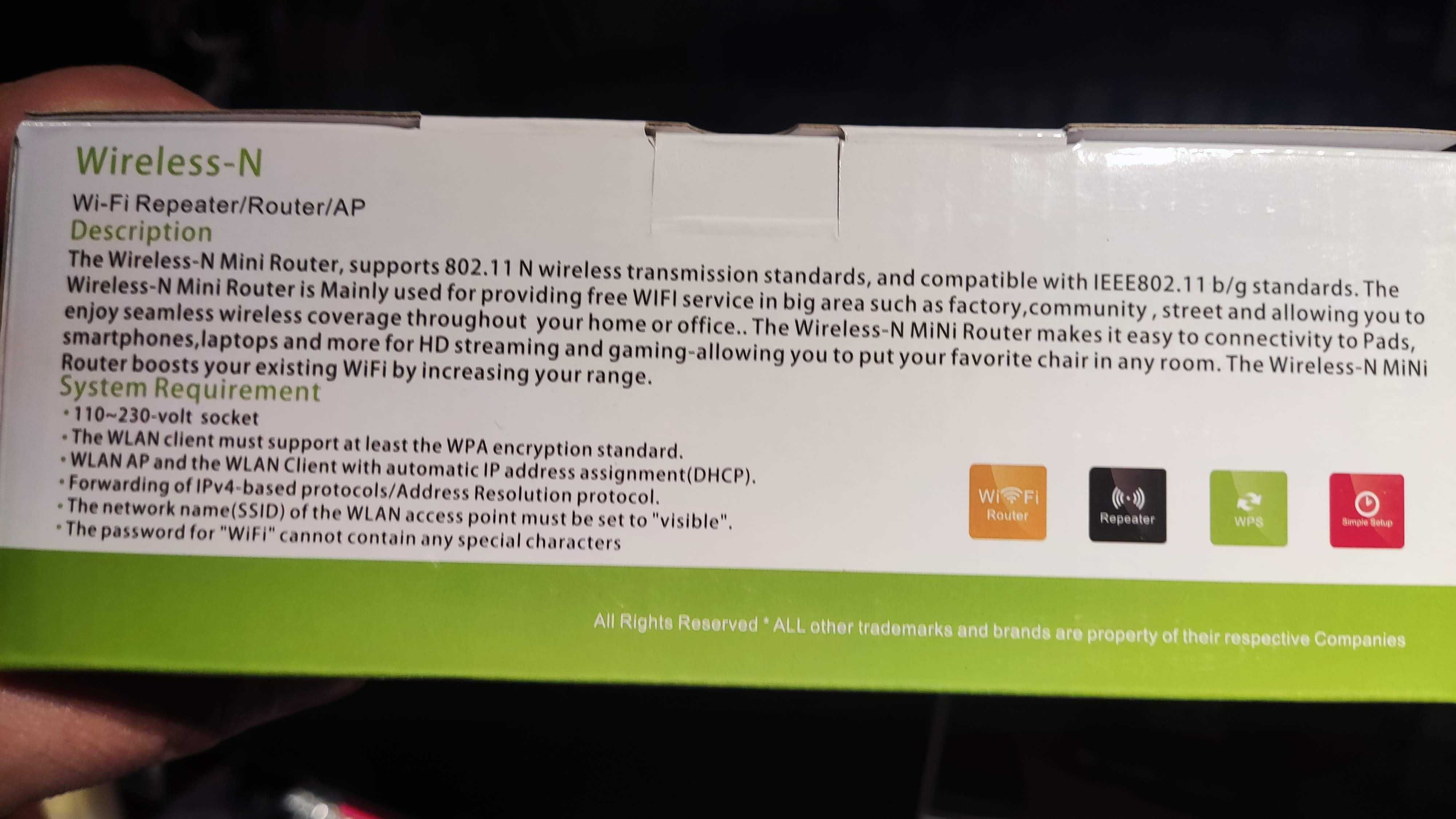 Wzmacniacz sygnału Wi-Fi Repeater, Router z 4 antenami