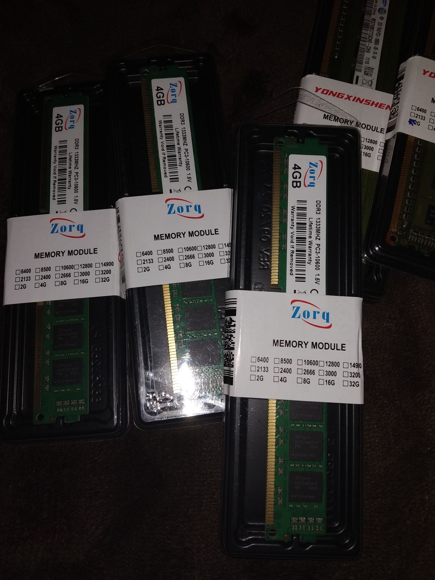Memória RAM DDR3 4GB ×4 16GB