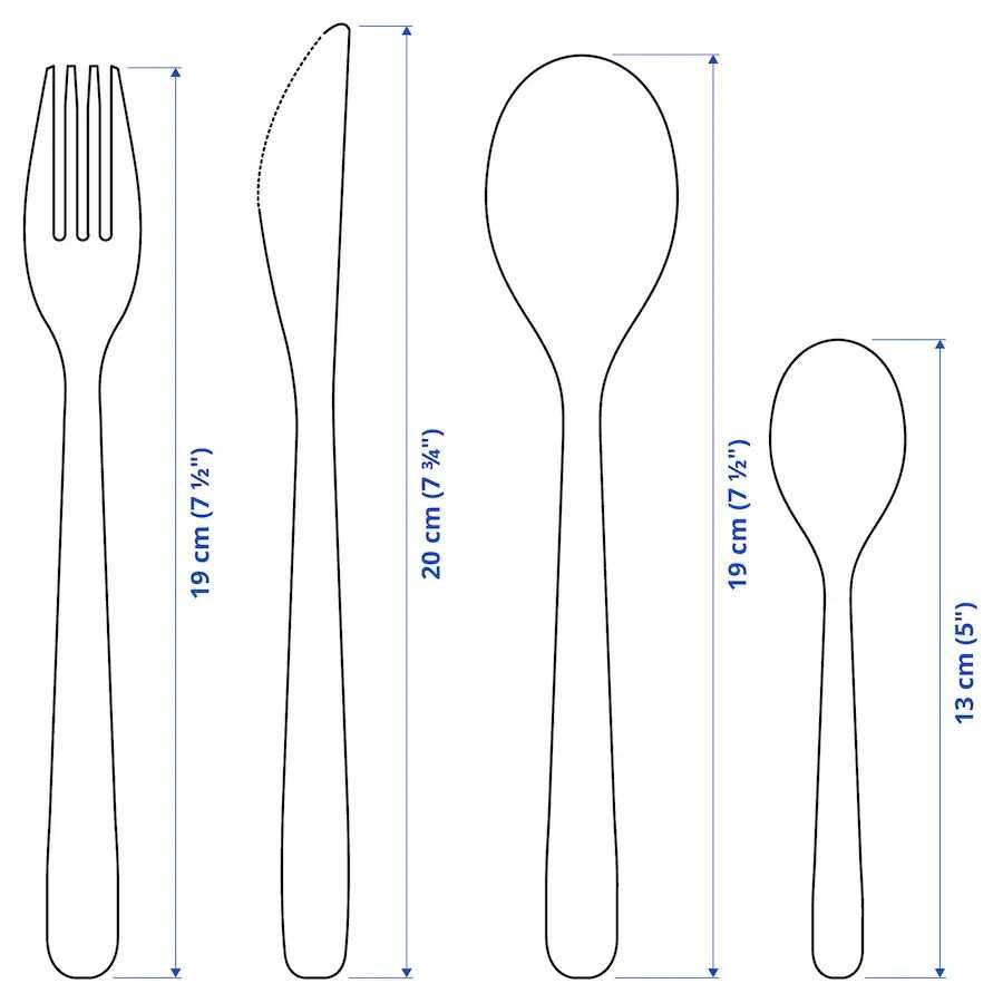 Набір столових приборів 16 шт. IKEA MOPSIG