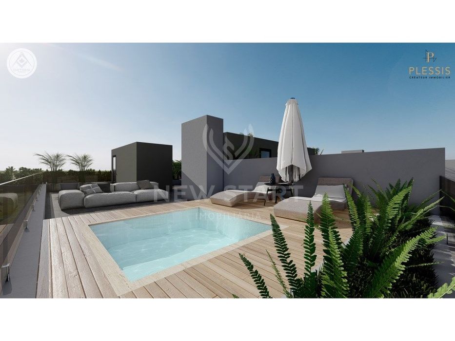 Luxuoso Apartamento T2, piscina e terraço privativo no rooftop em O...