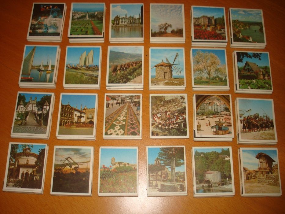 Coleção de carteiras de fósforo antigas de Monumentos de Portugal