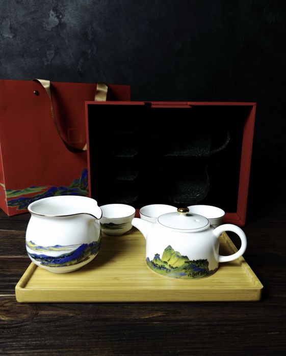 Набір для чайної церемонії/чаювання із фарфору