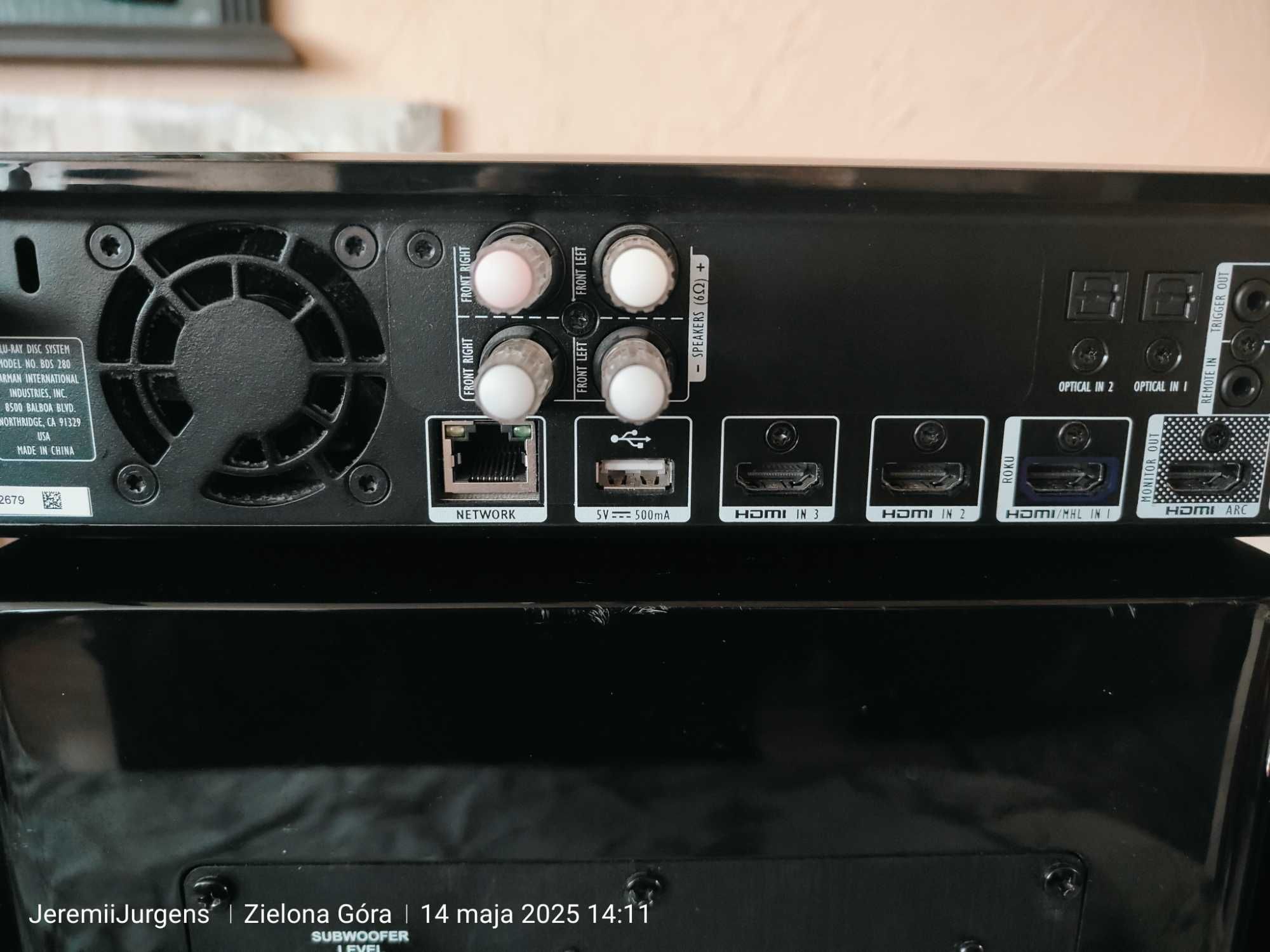 HARMAN KARDON Amplituner 2.1 BluRay HDMI Bluetooth NFC WIFI Pilot Kpl.