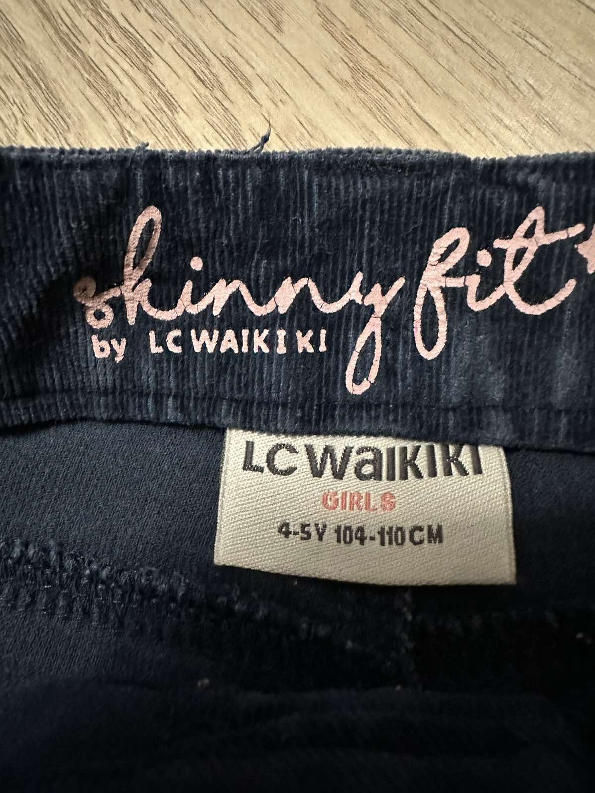 Вілюрові брюки на дівчинку LC WAIKIKI 110 см