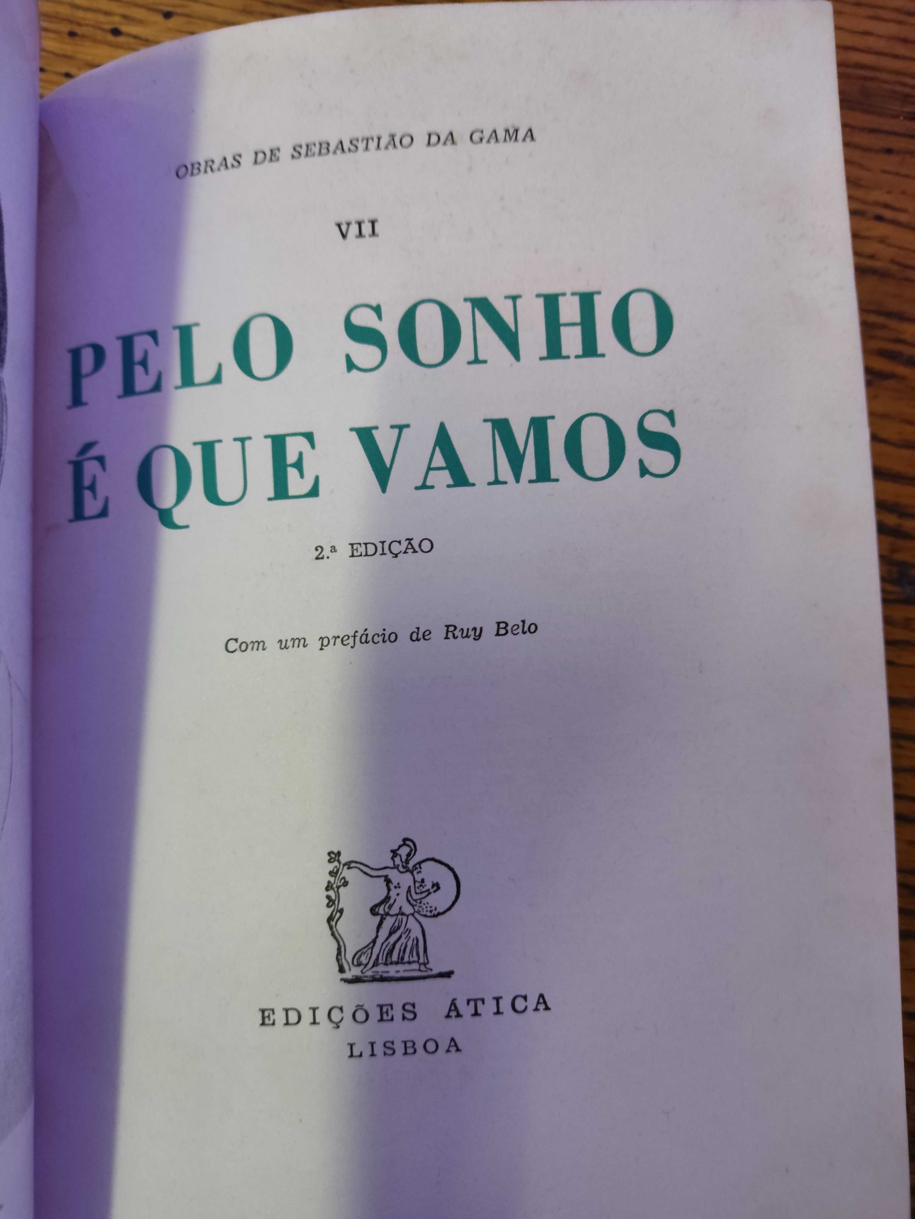 Livro Pelo sonho é que vamos,de Sebastião da Gama prefácio de Ruy Belo