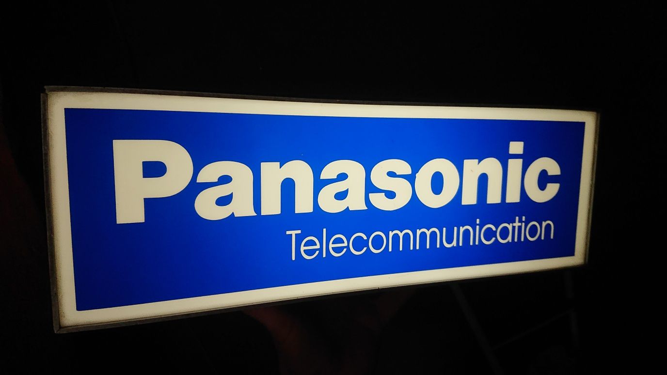 Zabytkowy kaseton PRL , baner  świetlik reklamowy podświetlany