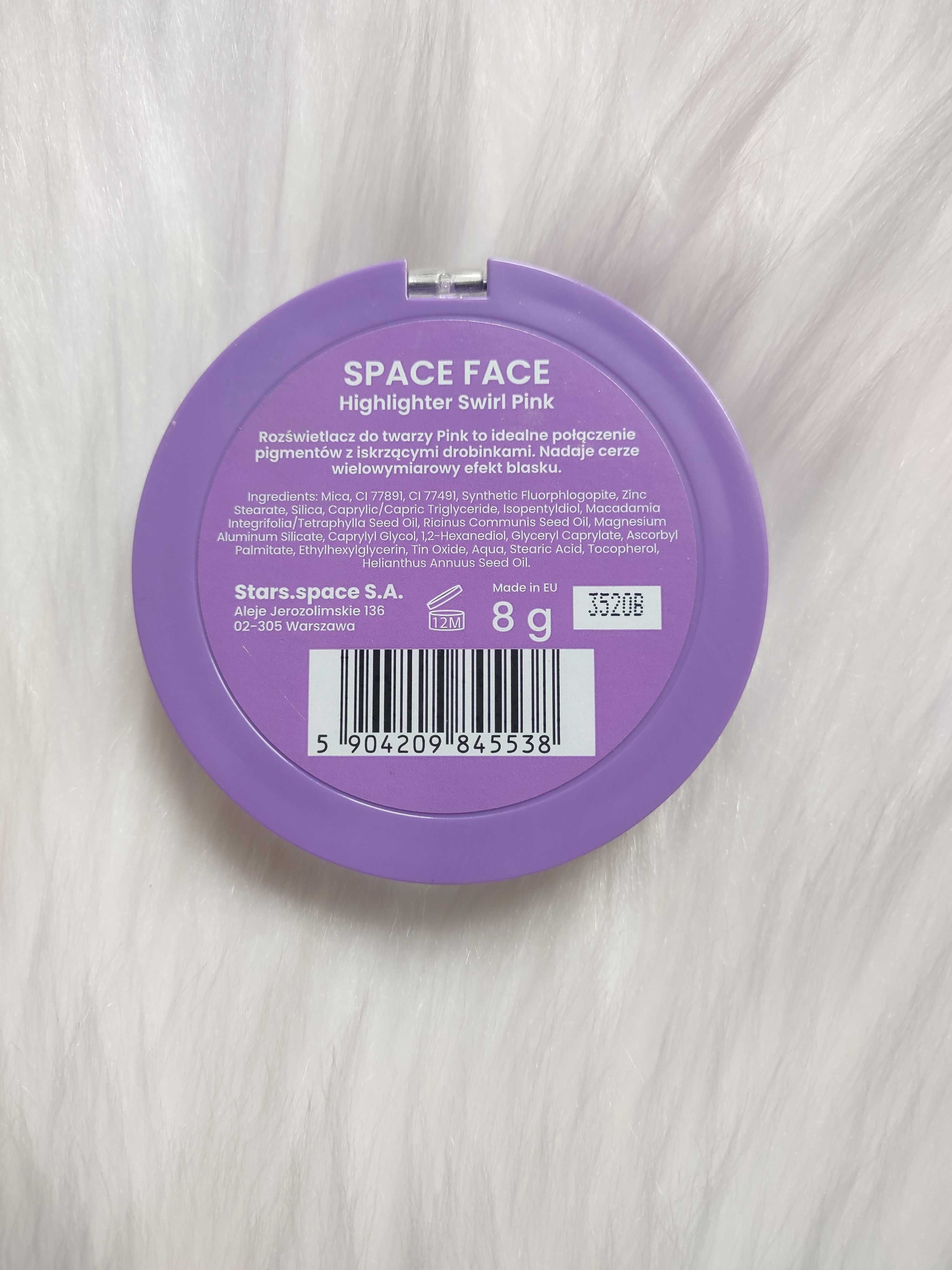 Rozświetlacz do twarzy Space Face - Swirl Pink