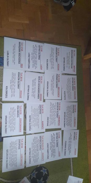 Tablice Relacyjne PKP opis!!