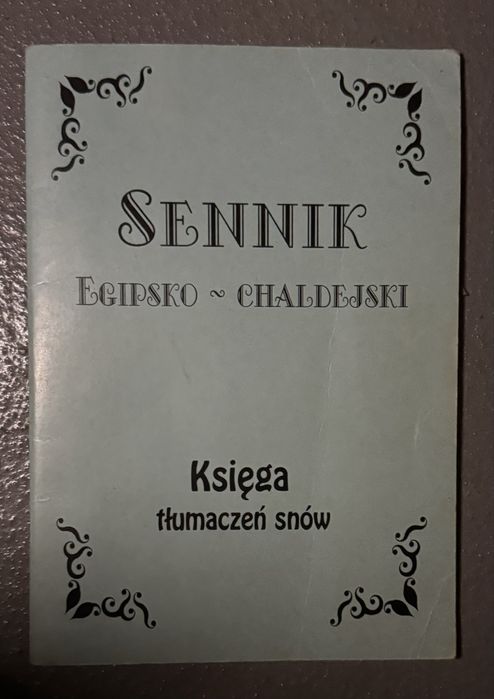 Sennik Egipsko-Chaldejski Księga tłumaczeń słów
