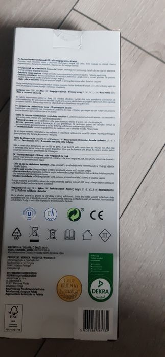 Zestaw 2 biurkowych lampek LED