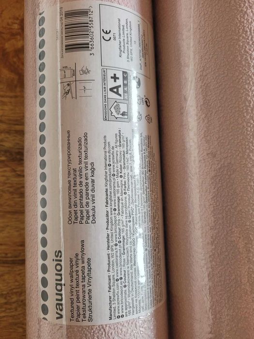 Tapeta Vauquois blady róż 53 cm na 10 m 5,3m2 x 5 rolek w cenie 150 zł