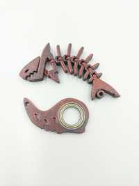 Keyrambit shark rekinek rekin spinner druk 3D dwu kolorowy połyskujący