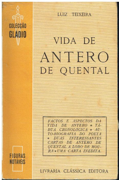 5038 - Literatura -Livros sobre Antero de Quental 1