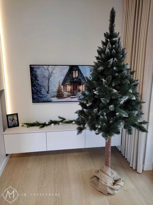 CHOINKA SZTUCZNA Sosna diamentowa NA PNIU: 180cm lub 220cm do wyboru.