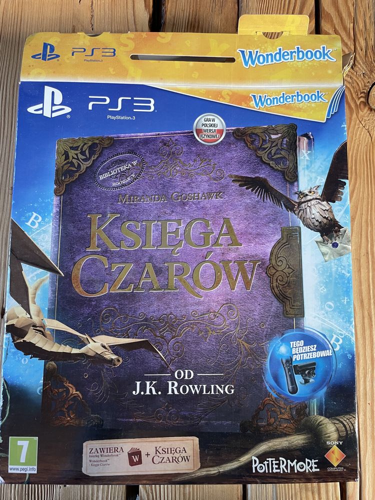 Wonderbook Księga Czarów PS3 Gra Konsola Naklejki Plakat Pocztówki