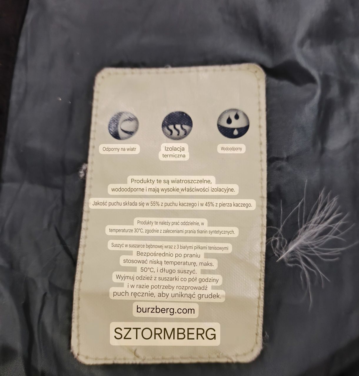 Stormberg Męska Zimowa Kurka Puchowa Wiatro i Wodoodporna  3XL