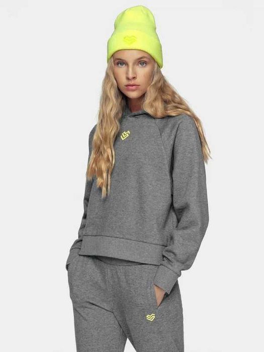 4F Nowa Bluza XS/S szara z kapturem koszula swetr bluzka kurtka