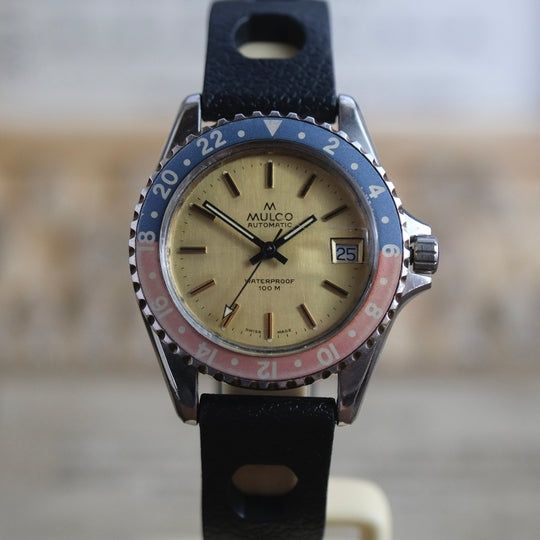 Relógio Muito Raro Mulco vintage Pepsi 37mm