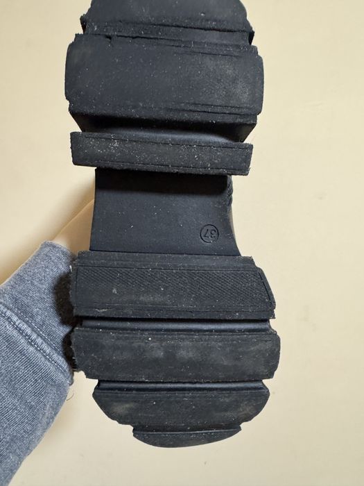 Чоботи-труби шкіряні