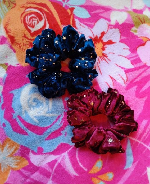 Świąteczne gumki do włosów Boże Narodzenie-dwie sztuki