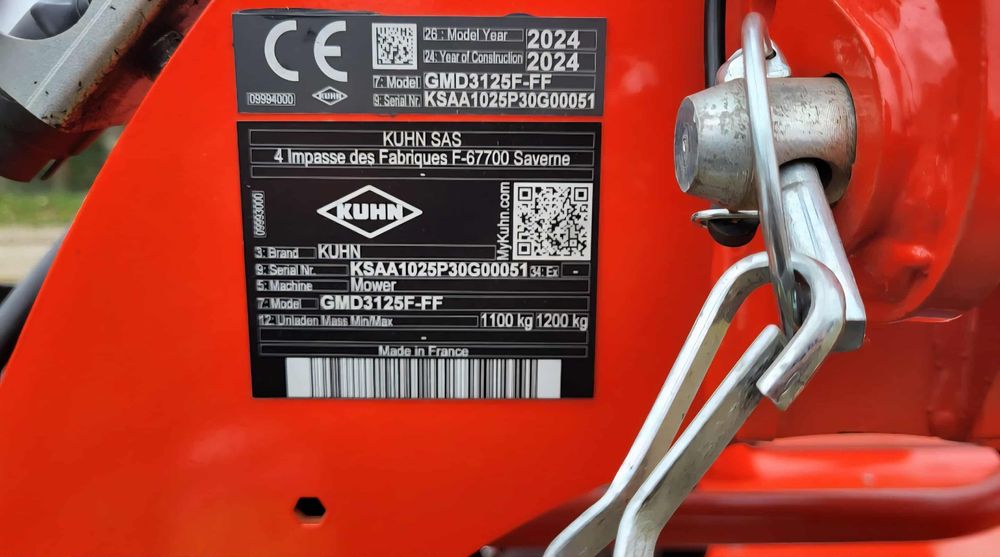 Kosiarka Czołowa KHUN GMD 3125 F 2024r !!