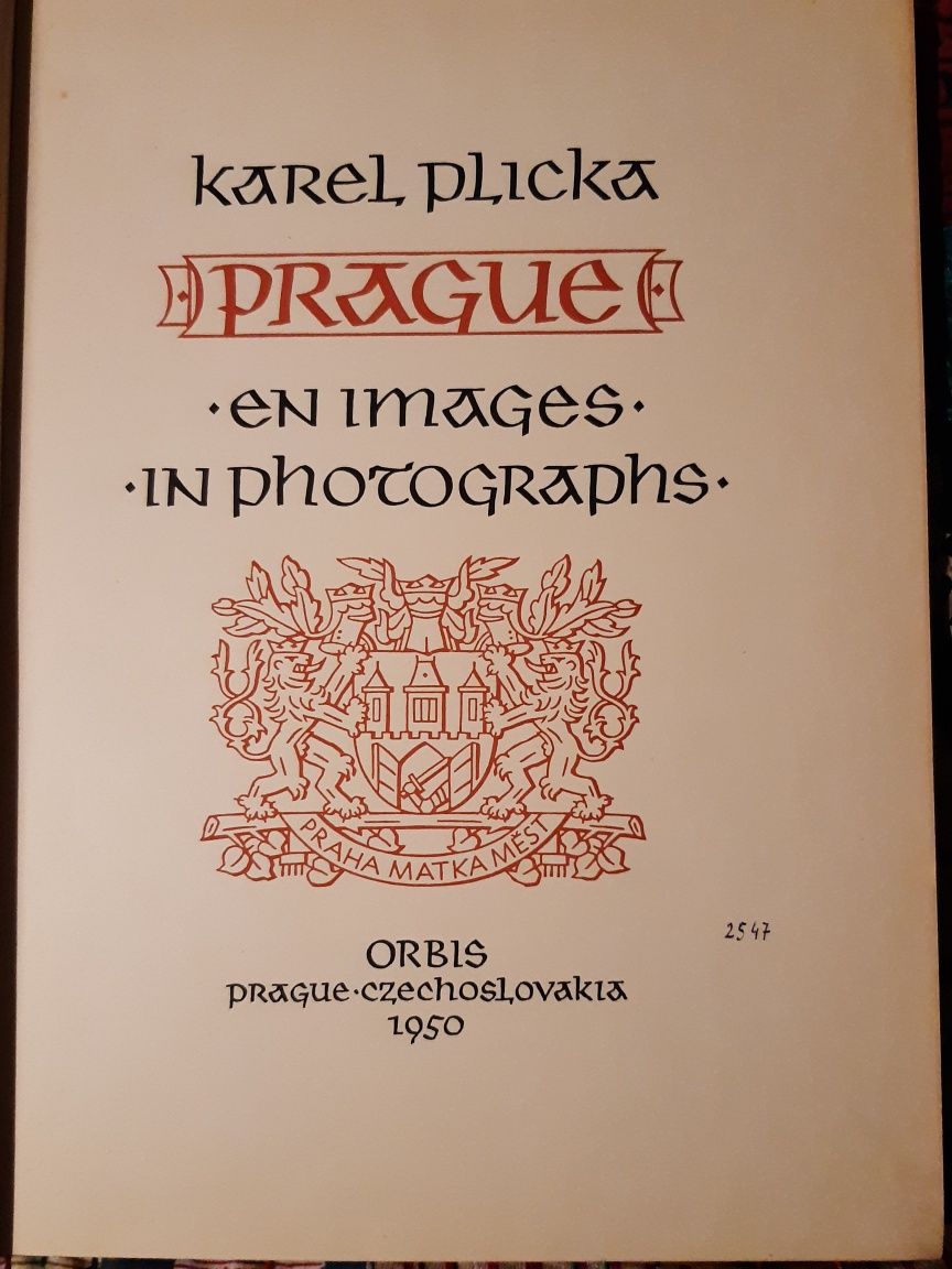 Stara Praga czeska album 1950 piękne zdjęcia