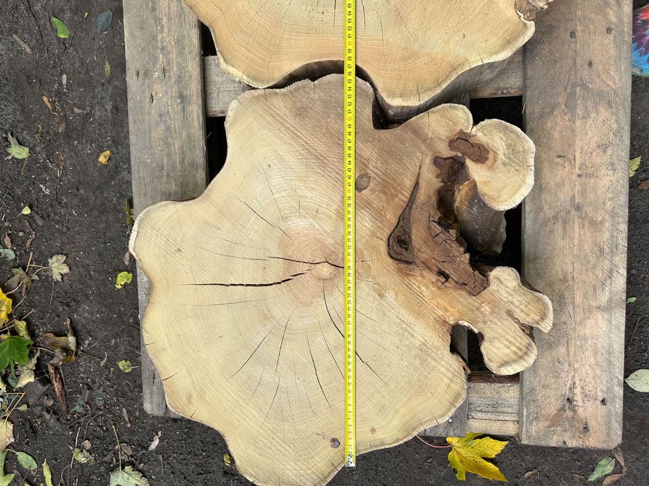 Plastry drewna akacji na stolik kawowy