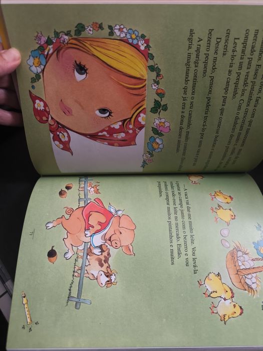 Livro Fábulas. 
Livro de diversas fábulas como a borboleta e o car