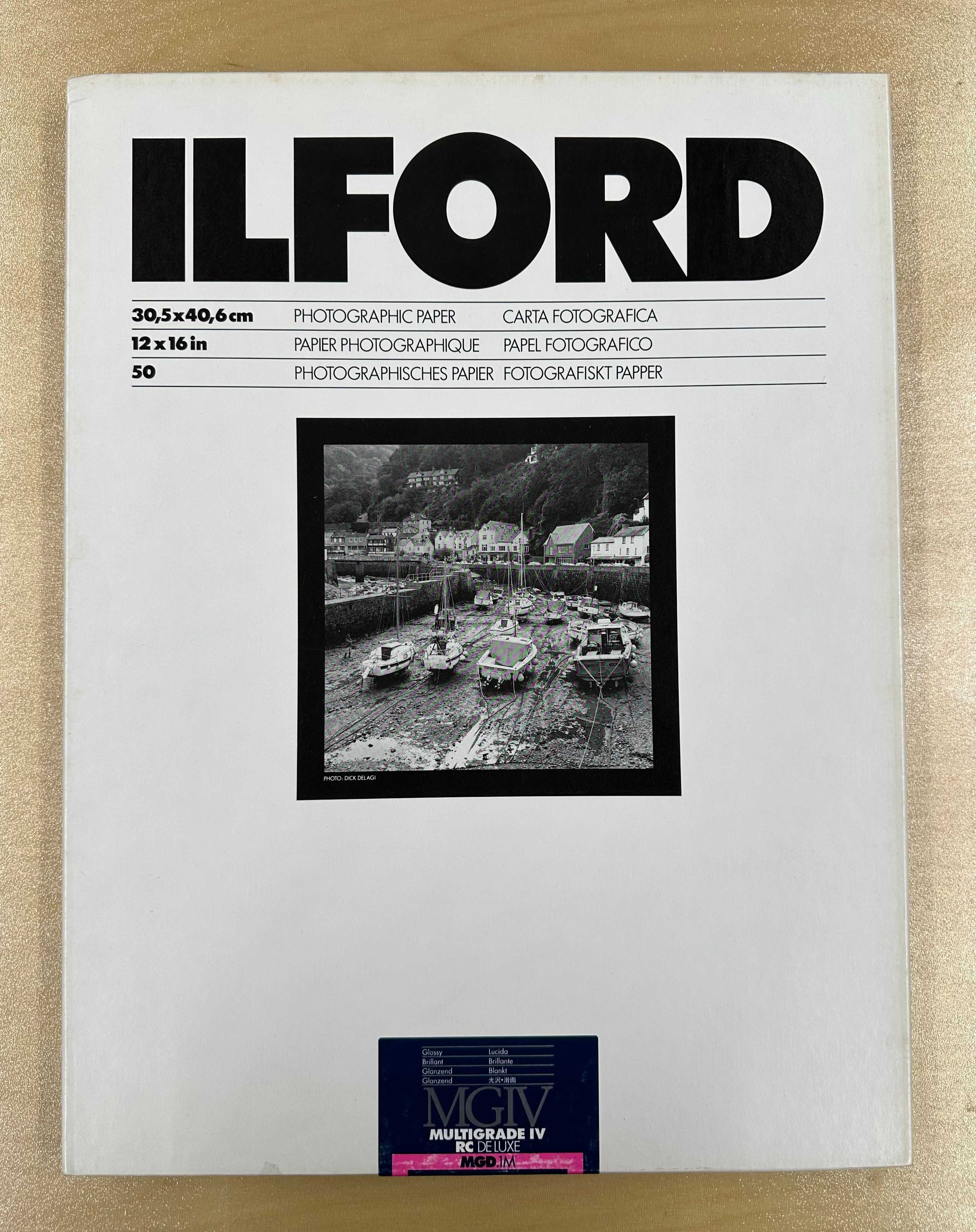 Ilford Multigrade RC De Luxe Brilhante 30x40cm 50 folhas (selada)