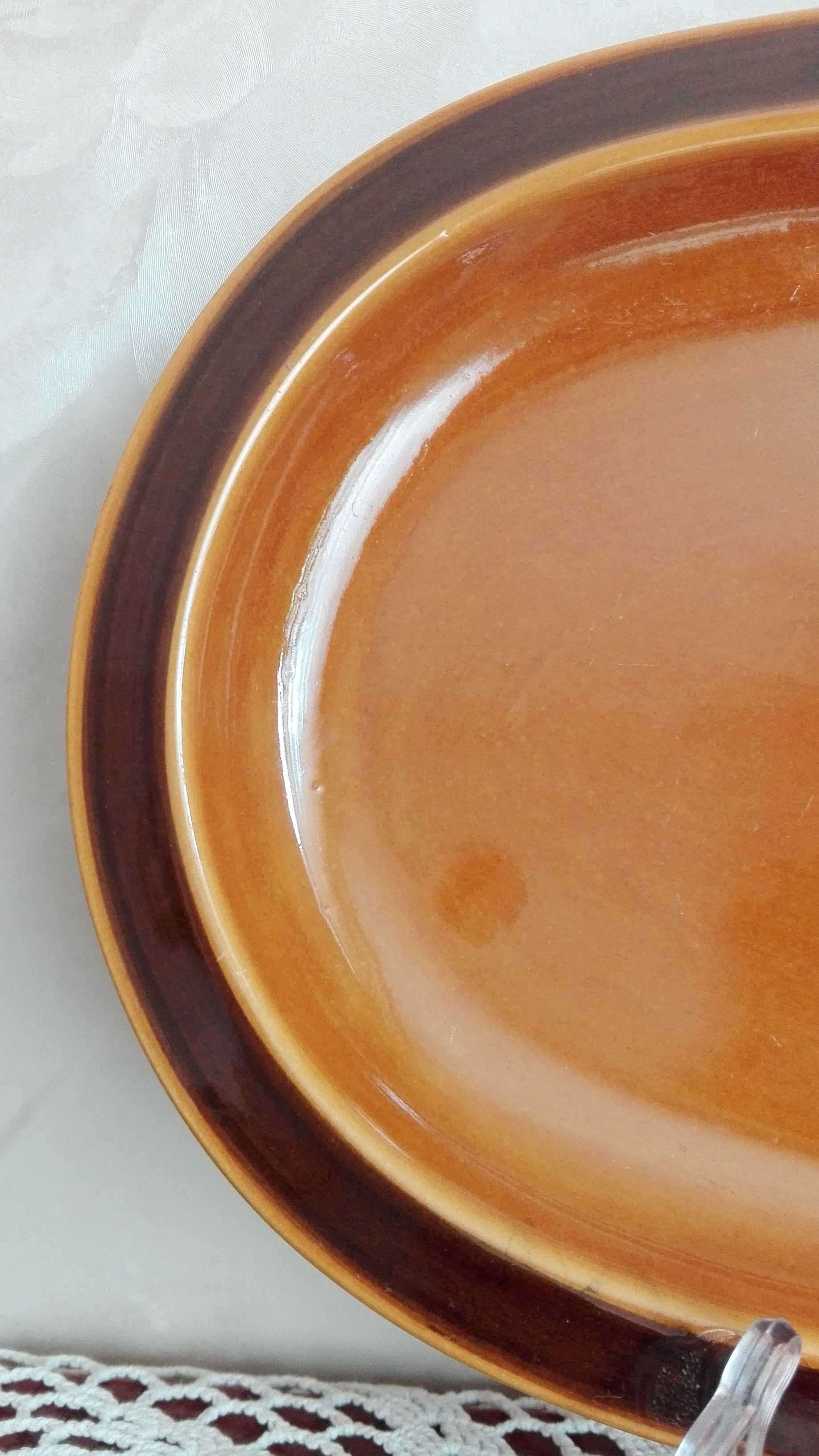 Półmisek duży, porcelit DDR, ręcznie malowany