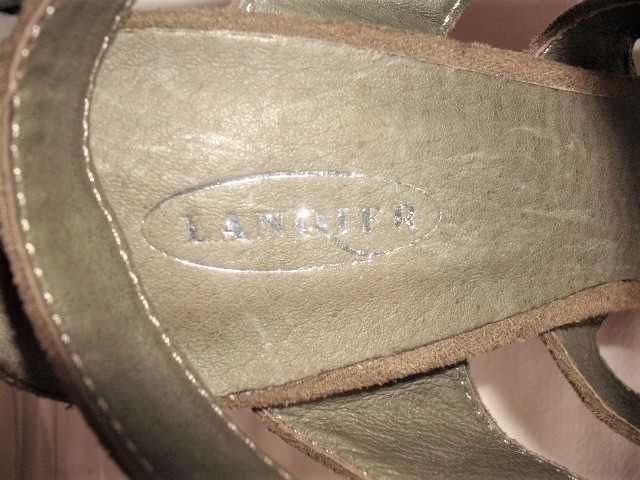 LANQIER - sandały na szpilce - nowe- 37/24 cm wkładka