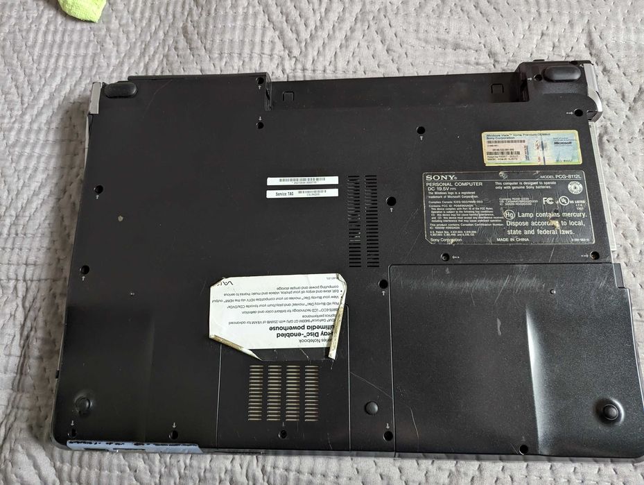 Laptop Sony PCG-8112L 17 " Intel Core 2 Duo