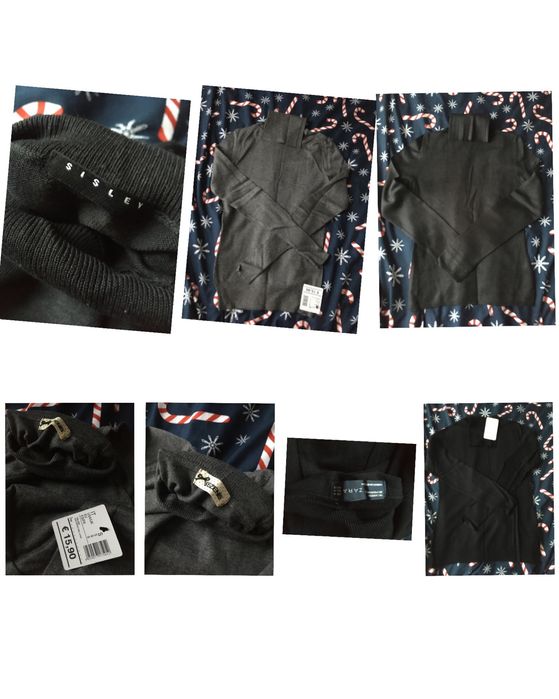 Zestaw swetrow kaszmir i jedwab