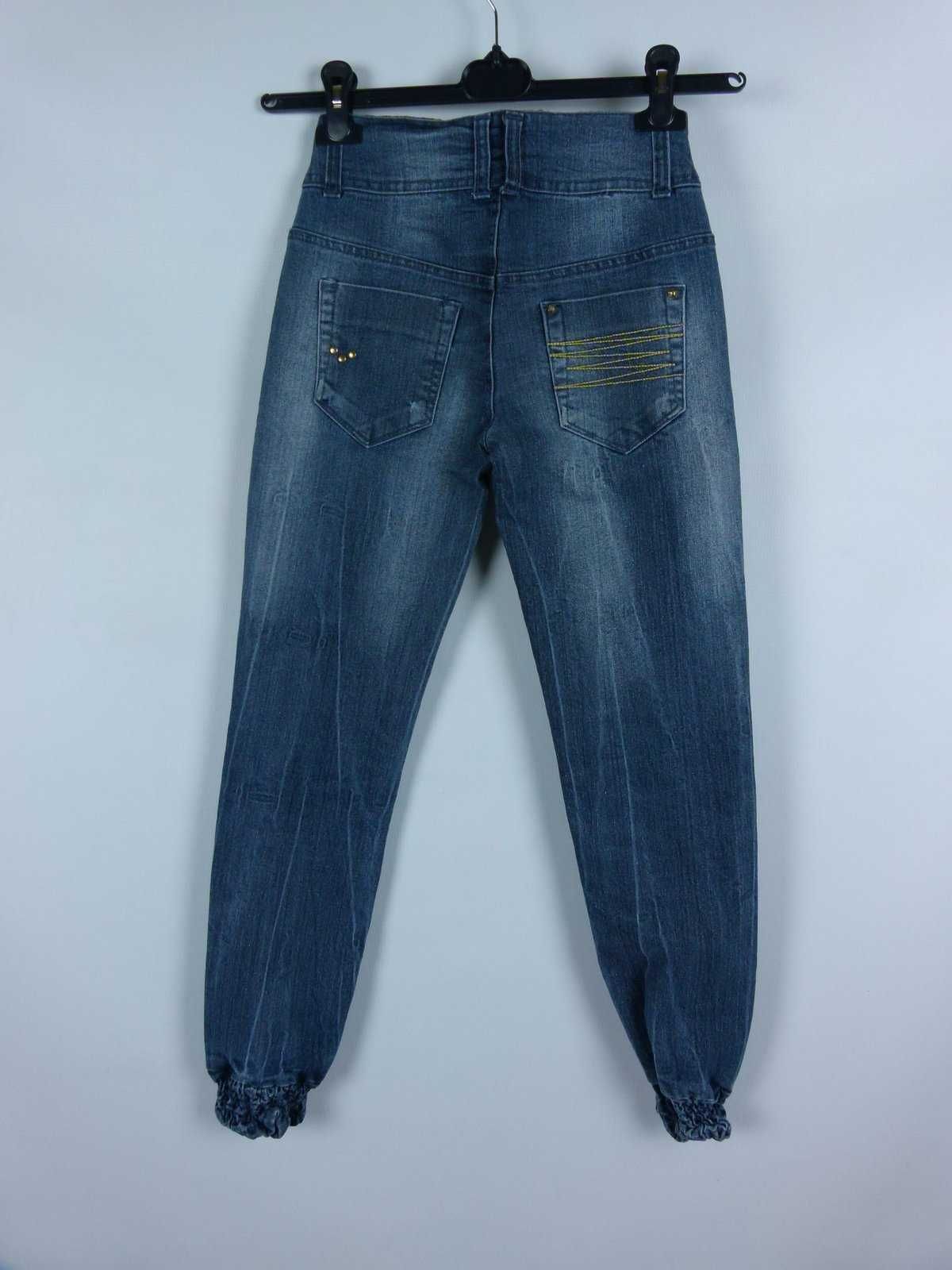 Denim Co. spodnie dżins ściągacze 25" 152 cm