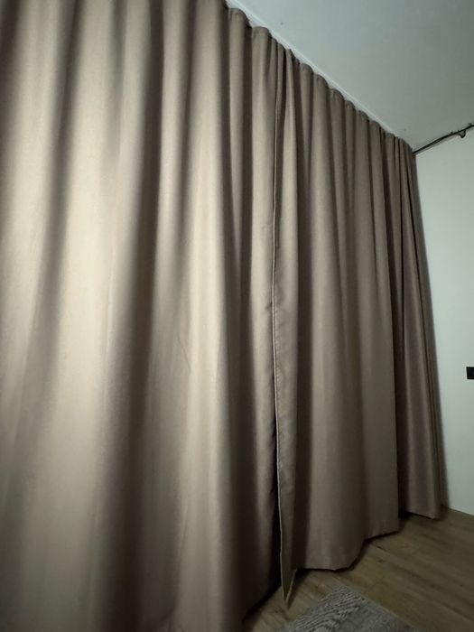 Штори блекаут в кольорі капучино