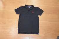 t-shirt /polo czarne u.s. polo assn. 8-9lat/128 cm