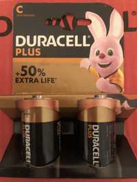 Батарейки DURACELL C +50% Extra life ,дюрасел