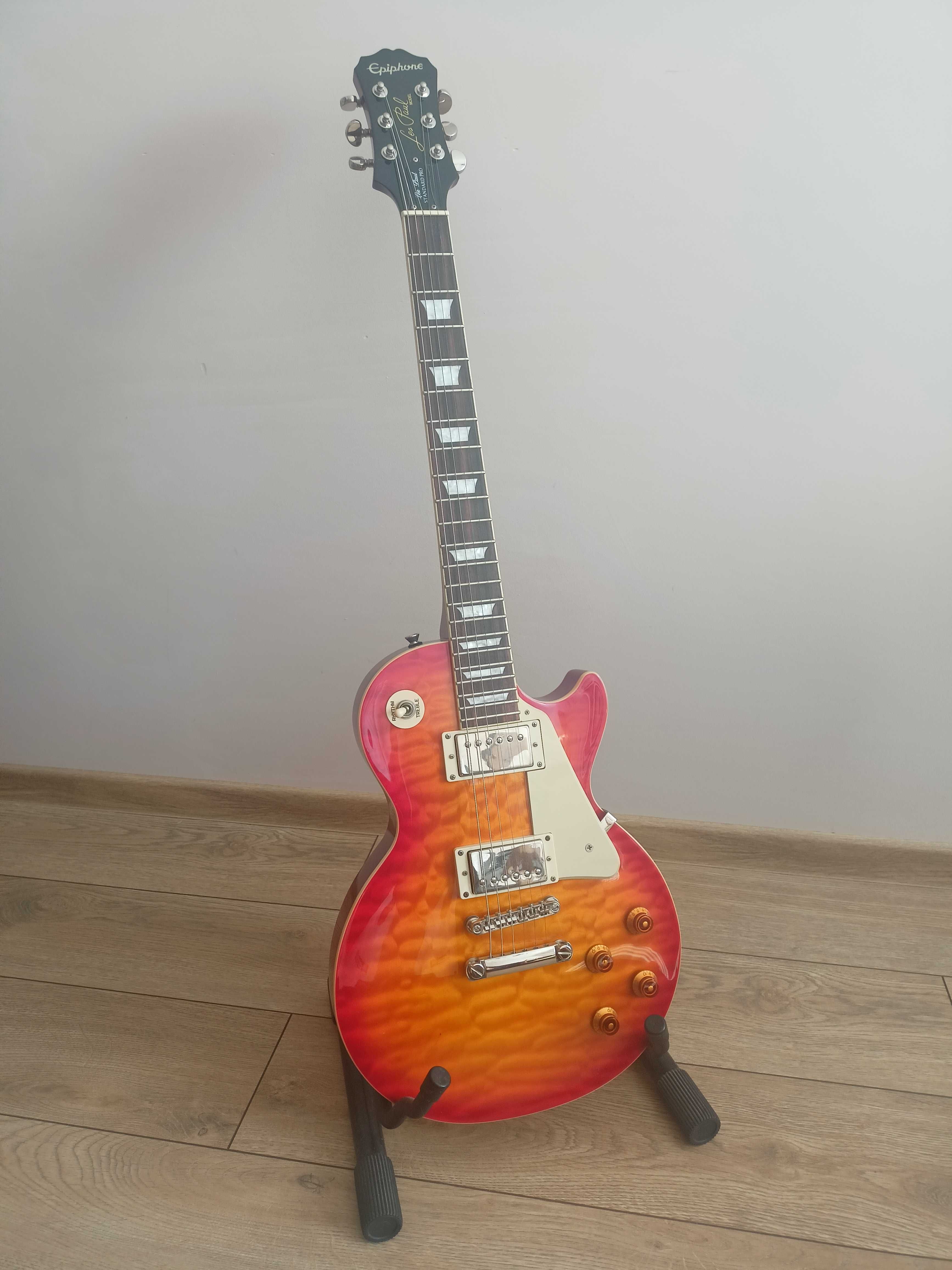 Gitara Epiphone Les Paul Standard Quilt Top PRO Faded Cherry Burst