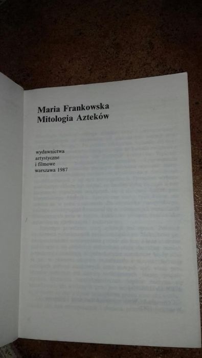 Mitologia Azteków; Maria Frankowska