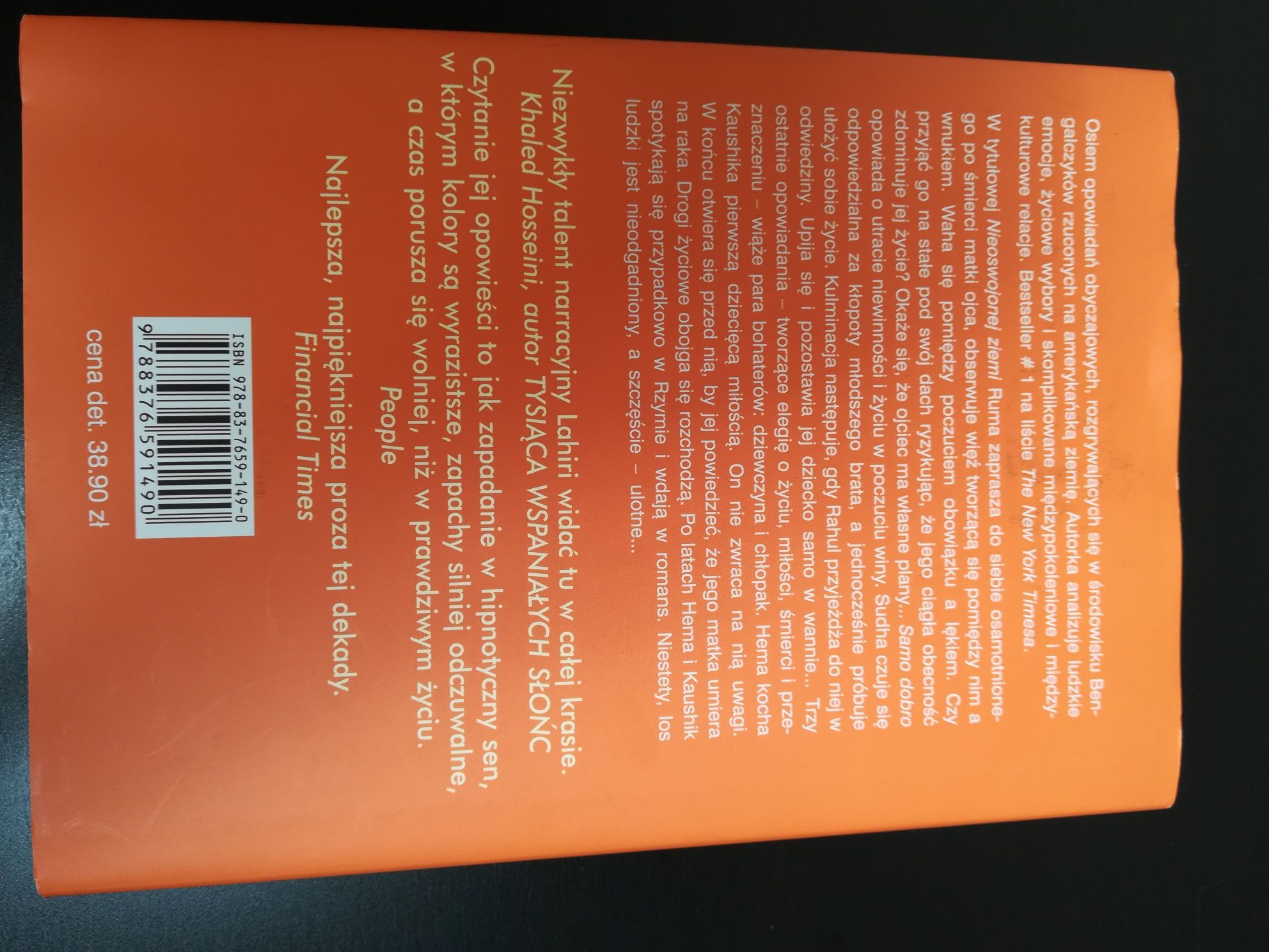Nieoswojona ziemia, Jhumpa Lahiri