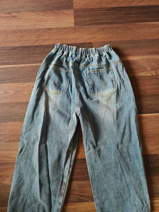 Jeansy baggy z przetarciami Darkness - r. 160