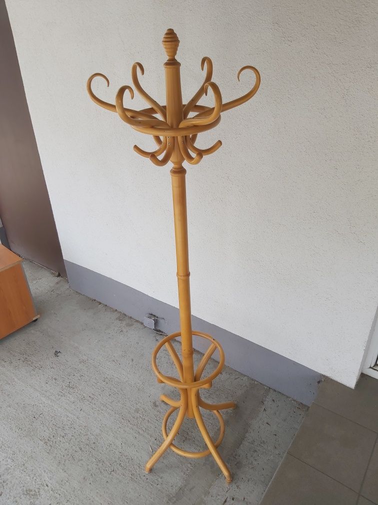 Sz-n dostawa gratis WIESZAK drewniany stojący stylowy stan bdb 185 cm