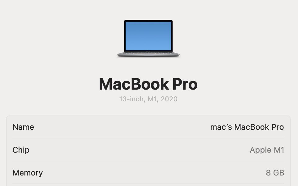 MacBook Pro 13 2020 M1 8Gb 256Gb Space 85%