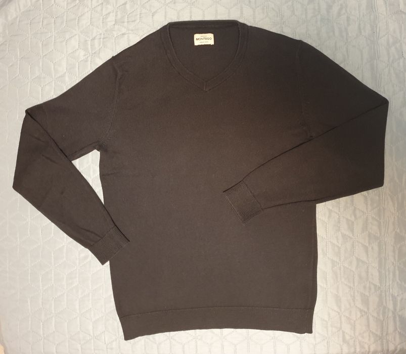 Sweter granatowy Montego rozm.S