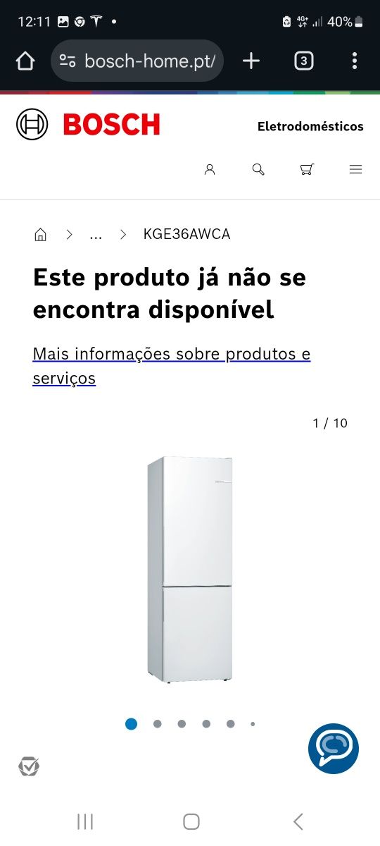 Gavetas e Prateleiras Combinado Bosch