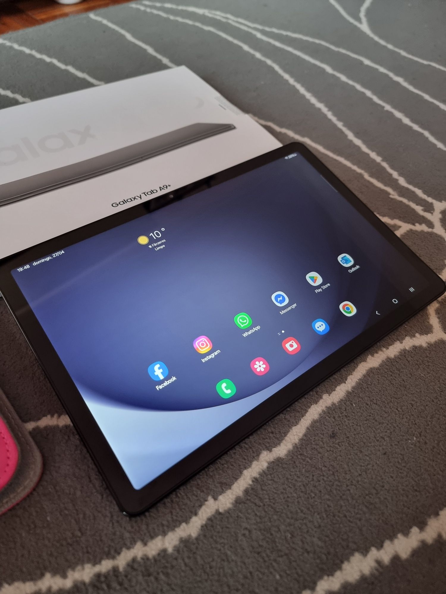 Tablet NOVO! Samsung Galaxy Tab A9+ Wi-Fi - 128GB com oferta da capa